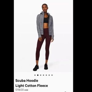 Lululemon Scuba Hoodie Size 10